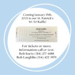 Tickets go on sale for our 5050 Raffle on January 15th. copy